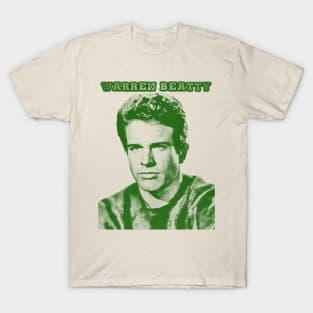 Warren Beatty  - greensolid styile T-Shirt
